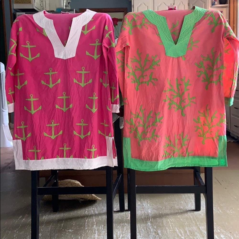 2 beach coverups anchor/reef s/m